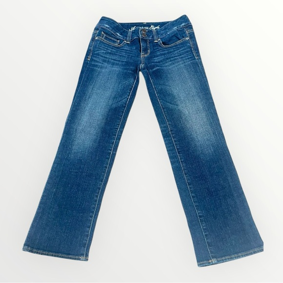 American Eagle Low Rise Crop Jeans Denim - Picture 12 of 16